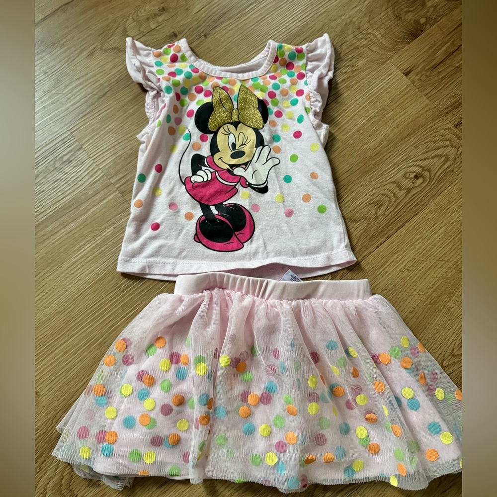 Girls Minnie Mouse set 3T